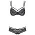 Obsessive - ensemble soutien-gorge dentelle rose - noir