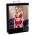 Abierta Fina - Ensemble lingerie chaîne scintillante (rouge) - M