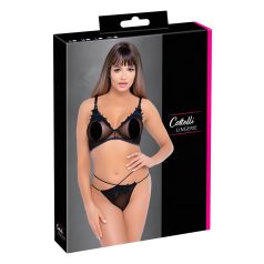   Cottelli - ensemble soutien-gorge dentelle transparent (noir)