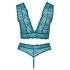 Cottelli Courbes - ensemble de lingerie en dentelle à lacets (bleu)