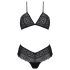 Ensemble Bikini Dentelle Éco Kerria - Passion (noir) - L/XL