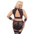 Cottelli Bondage Plus Size - Ensemble soutien-gorge dentelle (noir) - 4XL