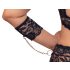 Cottelli Bondage Plus Size - Ensemble soutien-gorge dentelle (noir) - 4XL