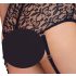 Cottelli Bondage Plus Size - Ensemble soutien-gorge dentelle (noir) - 4XL