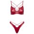 Cottelli Party - ensemble soutien-gorge effet brillant - rouge - 85B/L
