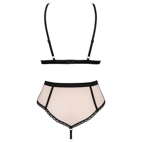 Obsessive Lilines - ensemble soutien-gorge - dentelle - rose - L/XL