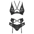 Obsessive Alessya - Ensemble de lingerie dentelle (noir)
