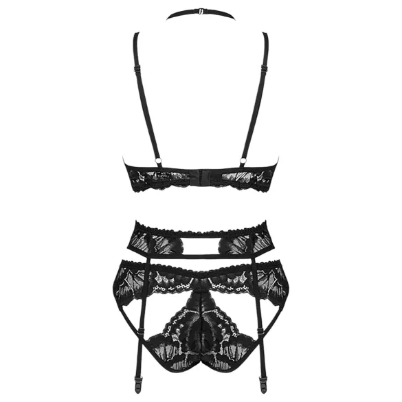 Obsessive Alessya - Ensemble de lingerie dentelle (noir)