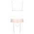 Baiser - ensemble lingerie dentelle (rose)