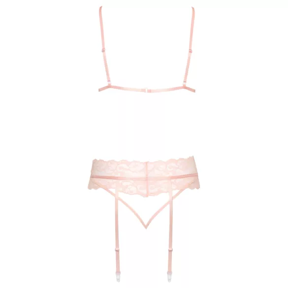 Kissable - ensemble lingerie dentelle - rose - L/XL