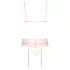 Kissable - ensemble lingerie dentelle - rose - L/XL