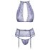 Kissable - ensemble lingerie dentelle - violet - L/XL