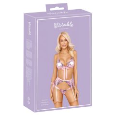 Kissable - ensemble lingerie broderie florale - rose