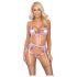Kissable - ensemble lingerie broderie florale - rose