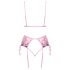 Kissable - ensemble lingerie broderie florale - rose