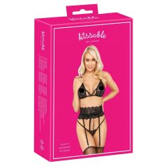 Kissable - Ensemble soutien-gorge à bretelles (noir)