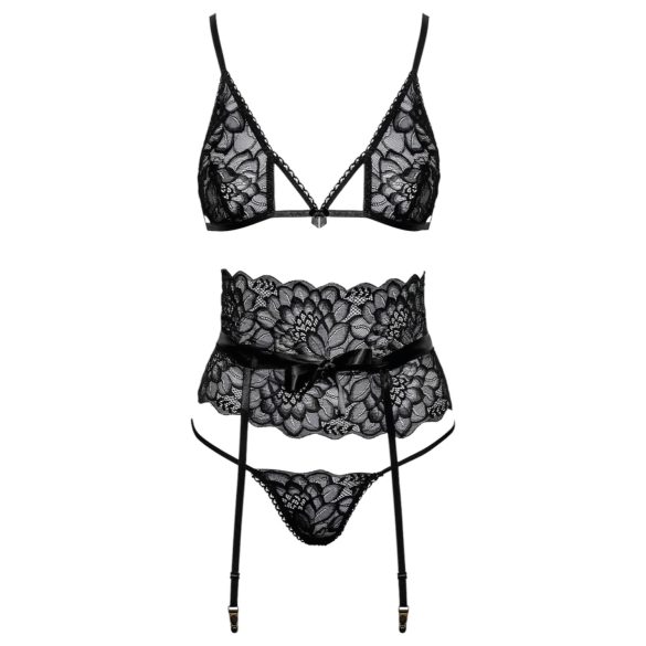 Kissable - Ensemble soutien-gorge à bretelles (noir)