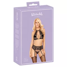   Kissable - Ensemble soutien-gorge dentelle noir dos nu - L/XL