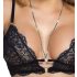 Ensemble Soutien-Gorge Dentelle Ouvert Fina (Noir) - XL