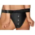 Cottelli Bondage - ensemble soutien-gorge brillant avec menottes (noir) - M