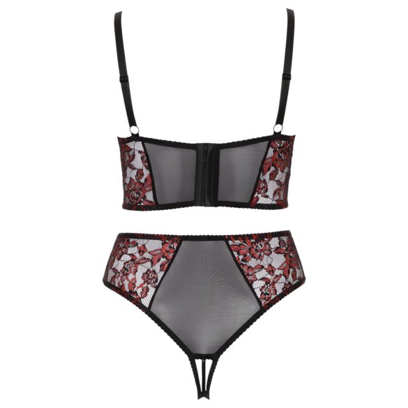 Cottelli - Ensemble lingerie grande taille - soutien-gorge - rouge - 90C/XL