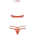 Obsessive - ensemble soutien-gorge en dentelle à lanières - rouge