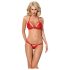 Obsessive - ensemble soutien-gorge en dentelle à lanières - rouge - L/XL