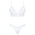Obsessive - Ensemble soutien-gorge dentelle - blanc