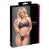 Cottelli Party - ensemble soutien-gorge lacé - noir - 85C/L