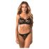 Obsessive - ensemble soutien-gorge à sangles - noir