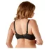 Cottelli - soutien-gorge demi-bonnets grande taille - dentelle noire - 95E