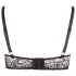 Cottelli Plus Size - soutien-gorge ouvert à armatures et anneaux - noir