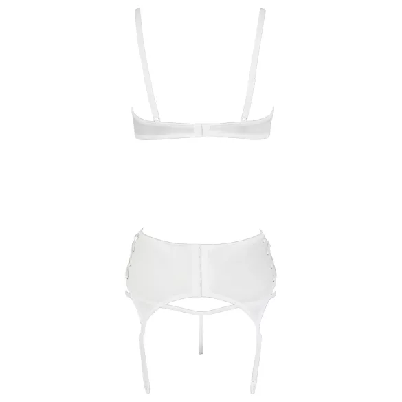 Cottelli - soutien-gorge balconnet à lacets dentelle - blanc