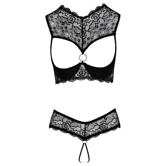 Cottelli - ensemble soutien-gorge ouvert - noir