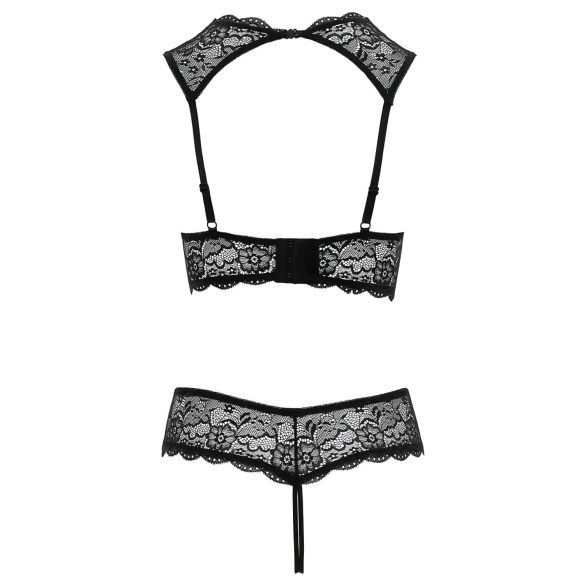 Cottelli - ensemble soutien-gorge ouvert - noir - 80B/M