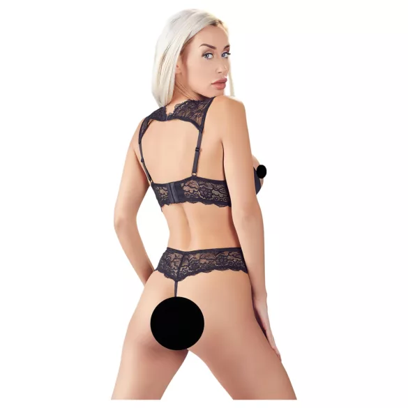 Cottelli - ensemble soutien-gorge ouvert - noir - 85B/L