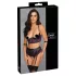Cottelli Bondage - ensemble soutien-gorge et menottes - noir violet