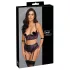 Cottelli Bondage - ensemble soutien-gorge et menottes de bras (noir-violet)