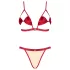 Obsessive Rubinesa - ensemble lingerie sexy - dentelle rouge - L/XL