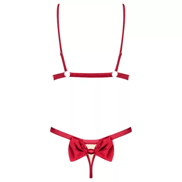 Obsessive Rubinesa - ensemble lingerie sexy - dentelle rouge - L/XL