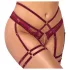 Abierta Fina - soutien-gorge ouvert avec chaînes - ensemble - rouge