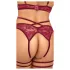 Abierta Fina - soutien-gorge ouvert avec chaînes - ensemble - rouge