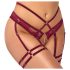 Abierta Fina - soutien-gorge ouvert avec chaînes - ensemble - rouge - M