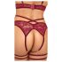 Abierta Fina - soutien-gorge ouvert avec chaînes - ensemble - rouge - M