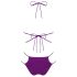 Obsessive Balitta - bikini brillant à col (violet) - L
