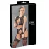 Cottelli Bondage - ensemble lingerie dentelle 4 pièces noir - L