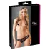 Cottelli - Culotte ouverte taille basse - noir - L