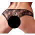 Cottelli - Culotte ouverte taille basse - noir - L