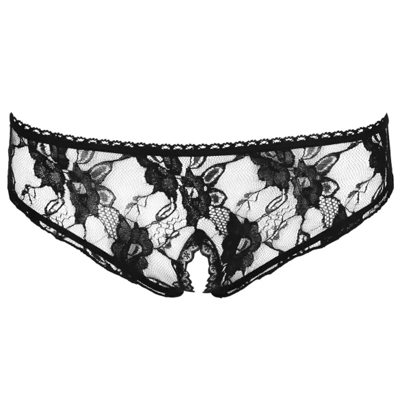 Cottelli - Culotte ouverte taille basse - noir - L