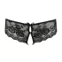 Cottelli - culotte ouverte femme dentelle nœud - noir - M